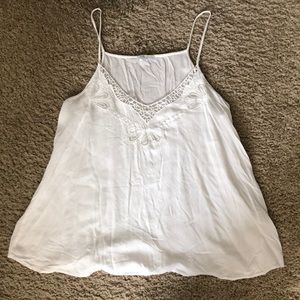 Zara floral eyelet camisole